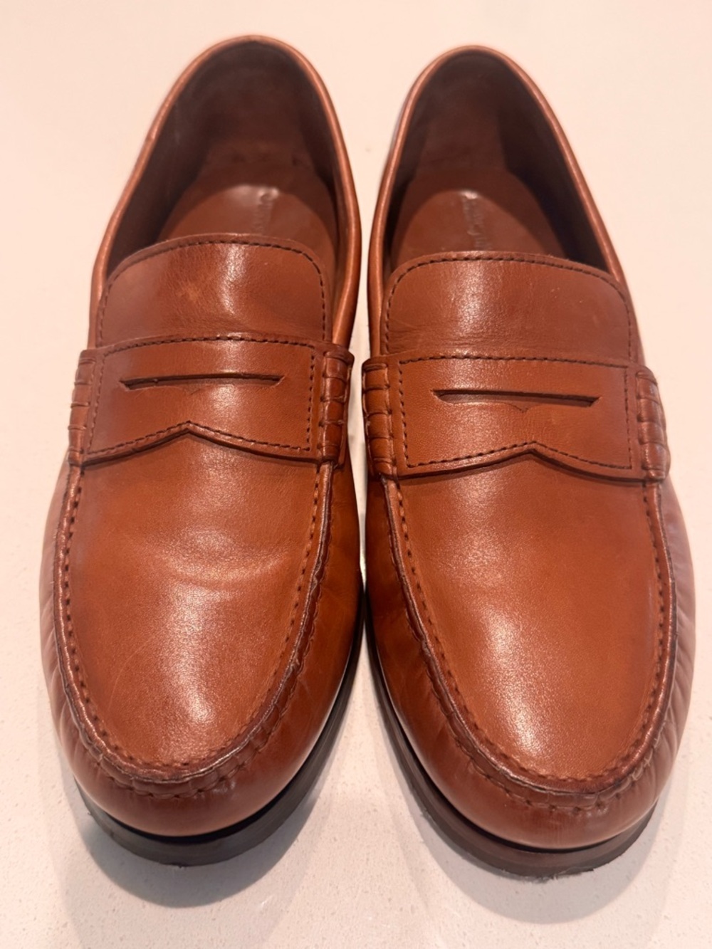 Classic Men’s Penny Loafers in Chestnut Brown